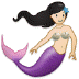 🧜🏻 merperson: light skin tone display on Samsung